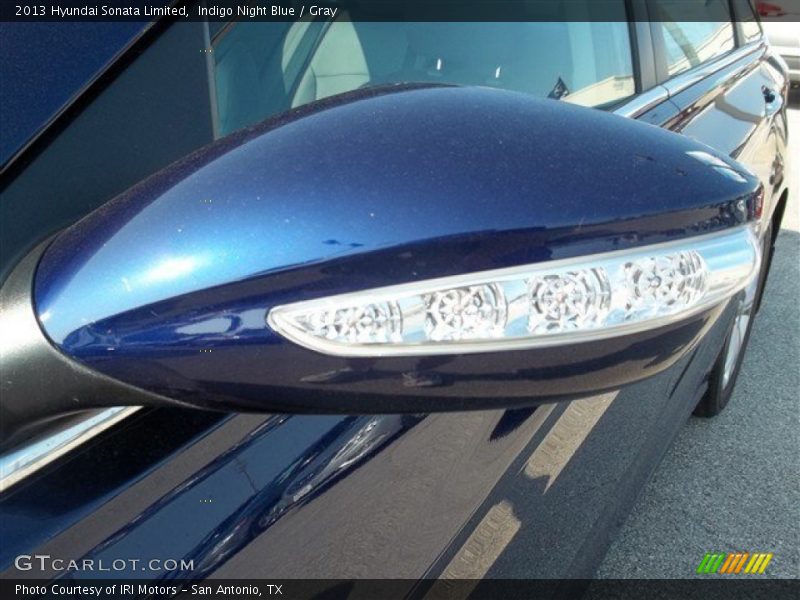 Indigo Night Blue / Gray 2013 Hyundai Sonata Limited