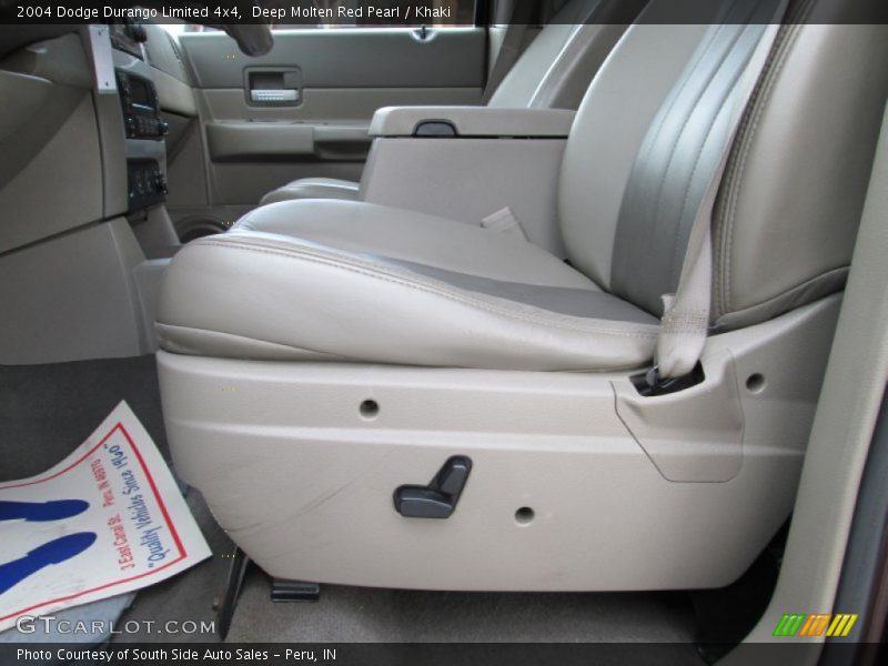Deep Molten Red Pearl / Khaki 2004 Dodge Durango Limited 4x4