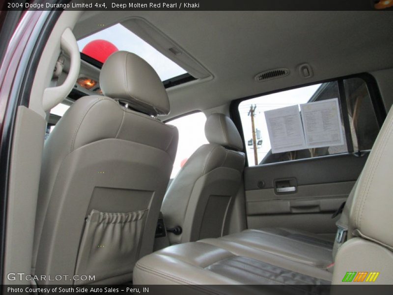 Deep Molten Red Pearl / Khaki 2004 Dodge Durango Limited 4x4