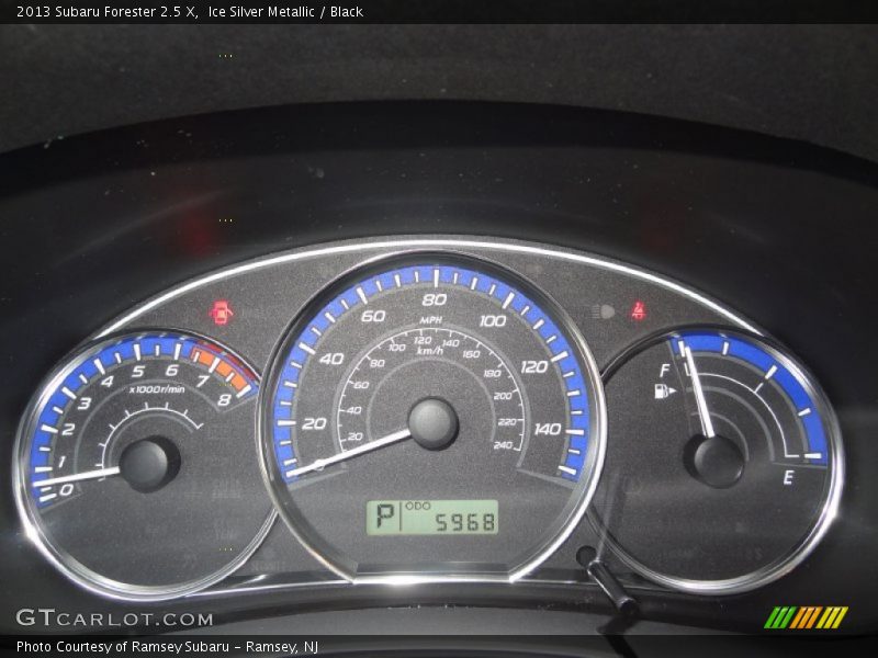 Ice Silver Metallic / Black 2013 Subaru Forester 2.5 X