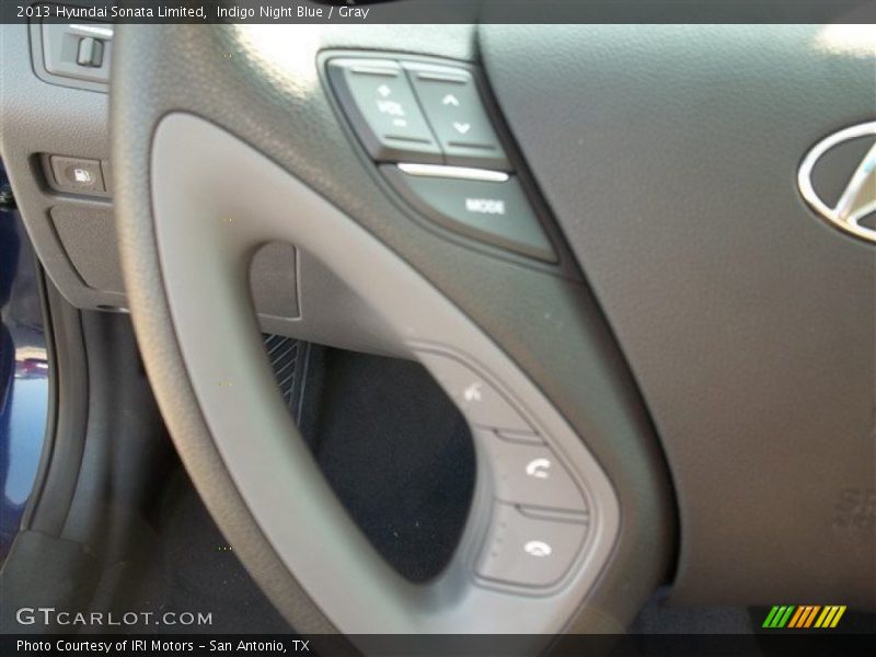 Indigo Night Blue / Gray 2013 Hyundai Sonata Limited