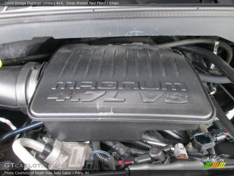 Deep Molten Red Pearl / Khaki 2004 Dodge Durango Limited 4x4