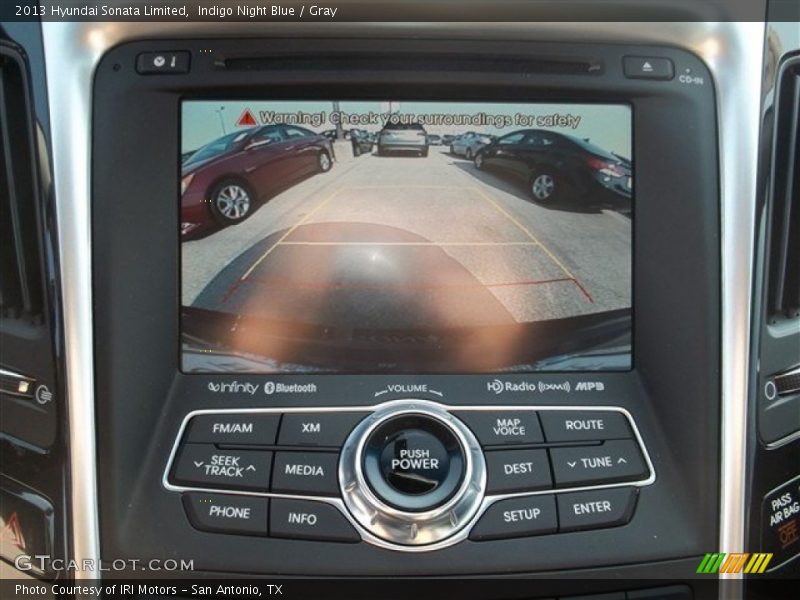 Indigo Night Blue / Gray 2013 Hyundai Sonata Limited