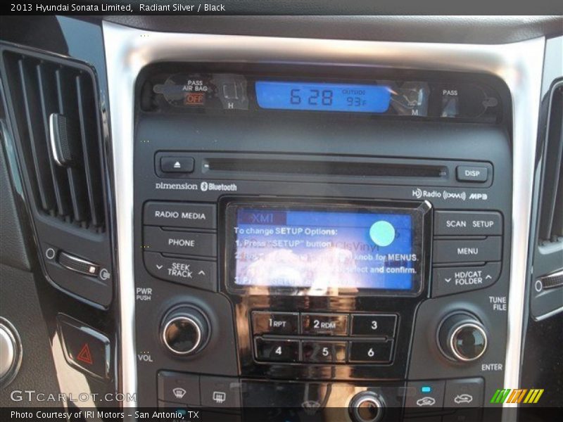 Radiant Silver / Black 2013 Hyundai Sonata Limited