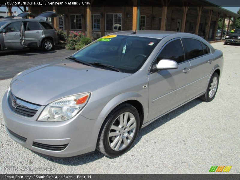 Silver Pearl Metallic / Gray 2007 Saturn Aura XE