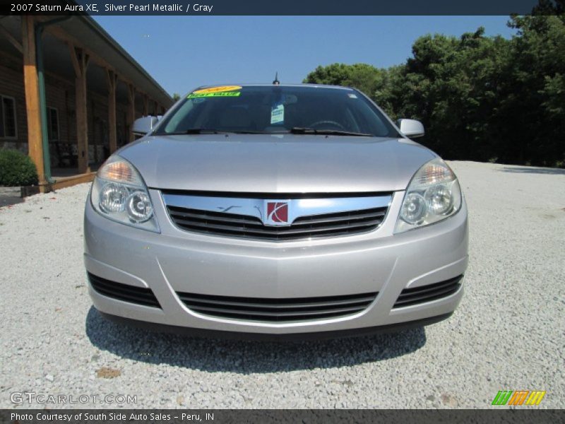 Silver Pearl Metallic / Gray 2007 Saturn Aura XE