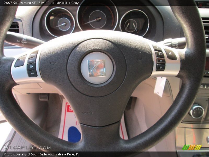 Silver Pearl Metallic / Gray 2007 Saturn Aura XE