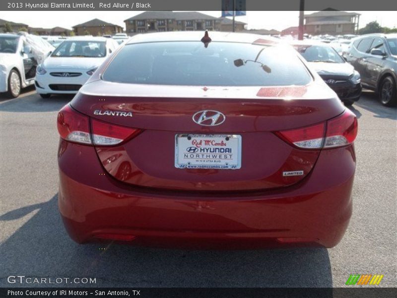 Red Allure / Black 2013 Hyundai Elantra Limited
