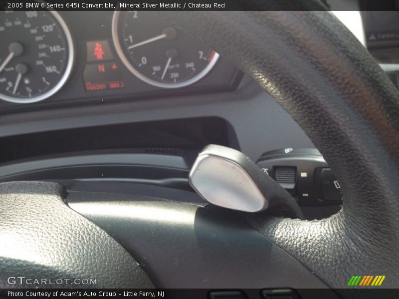 Mineral Silver Metallic / Chateau Red 2005 BMW 6 Series 645i Convertible