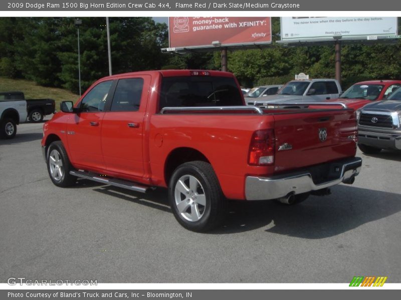 Flame Red / Dark Slate/Medium Graystone 2009 Dodge Ram 1500 Big Horn Edition Crew Cab 4x4