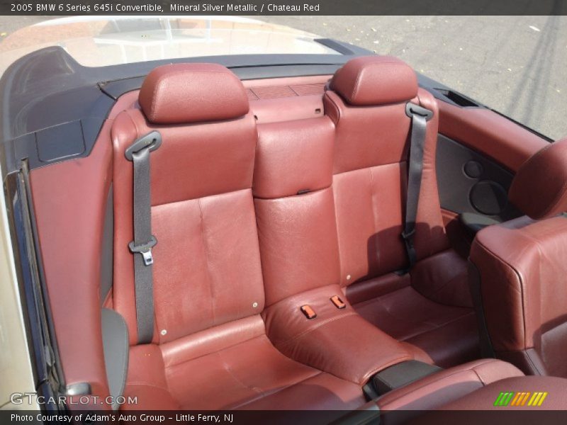 Rear Seat of 2005 6 Series 645i Convertible