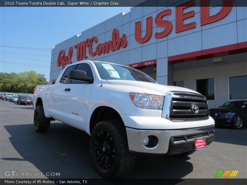 Super White / Graphite Gray 2010 Toyota Tundra Double Cab