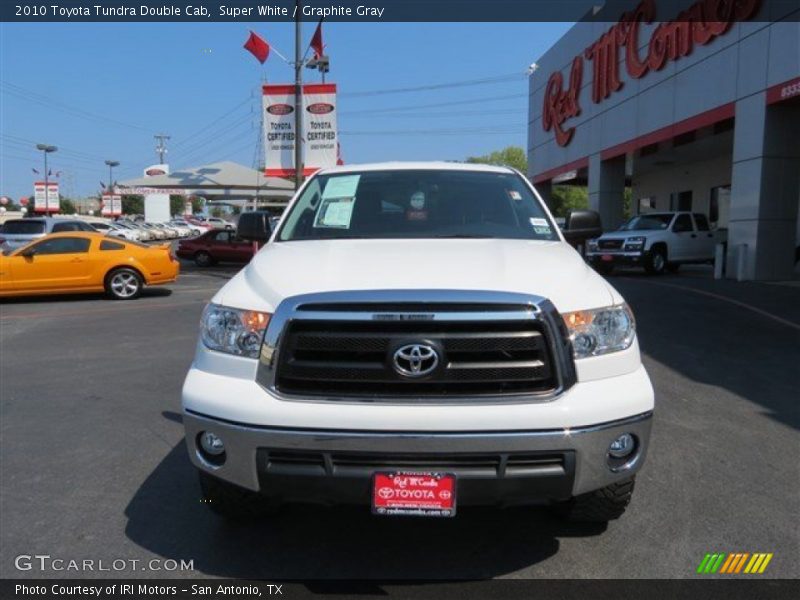 Super White / Graphite Gray 2010 Toyota Tundra Double Cab