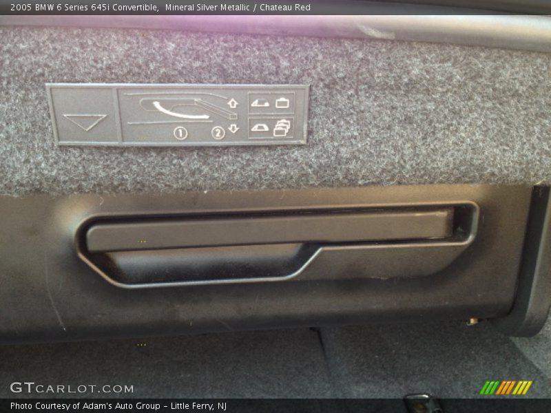 Mineral Silver Metallic / Chateau Red 2005 BMW 6 Series 645i Convertible