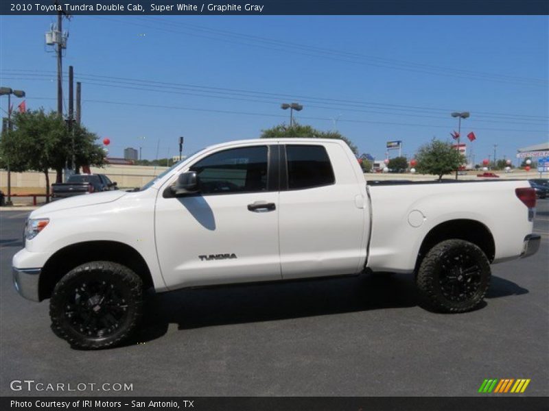 Super White / Graphite Gray 2010 Toyota Tundra Double Cab