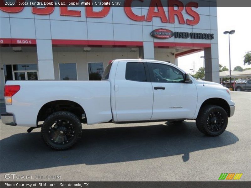 Super White / Graphite Gray 2010 Toyota Tundra Double Cab