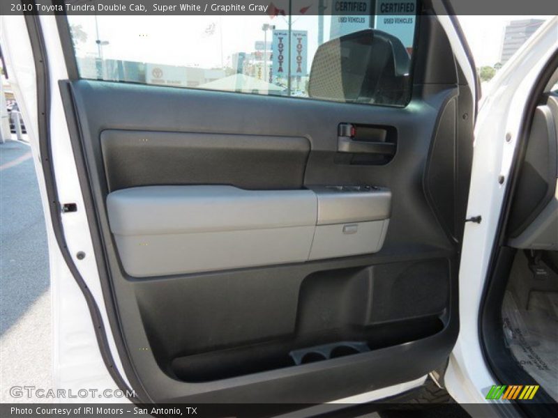Super White / Graphite Gray 2010 Toyota Tundra Double Cab