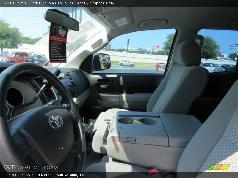 Super White / Graphite Gray 2010 Toyota Tundra Double Cab