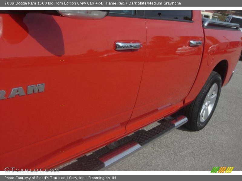 Flame Red / Dark Slate/Medium Graystone 2009 Dodge Ram 1500 Big Horn Edition Crew Cab 4x4