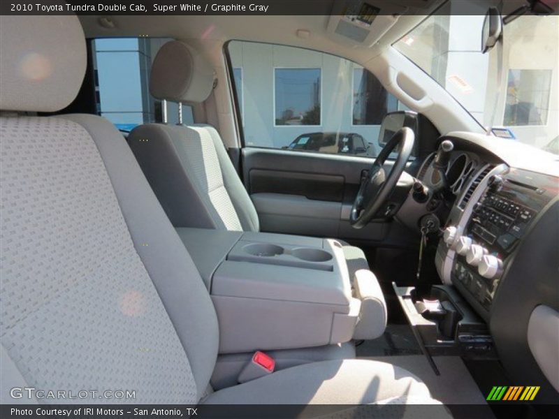 Super White / Graphite Gray 2010 Toyota Tundra Double Cab