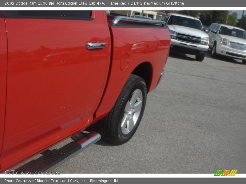 Flame Red / Dark Slate/Medium Graystone 2009 Dodge Ram 1500 Big Horn Edition Crew Cab 4x4
