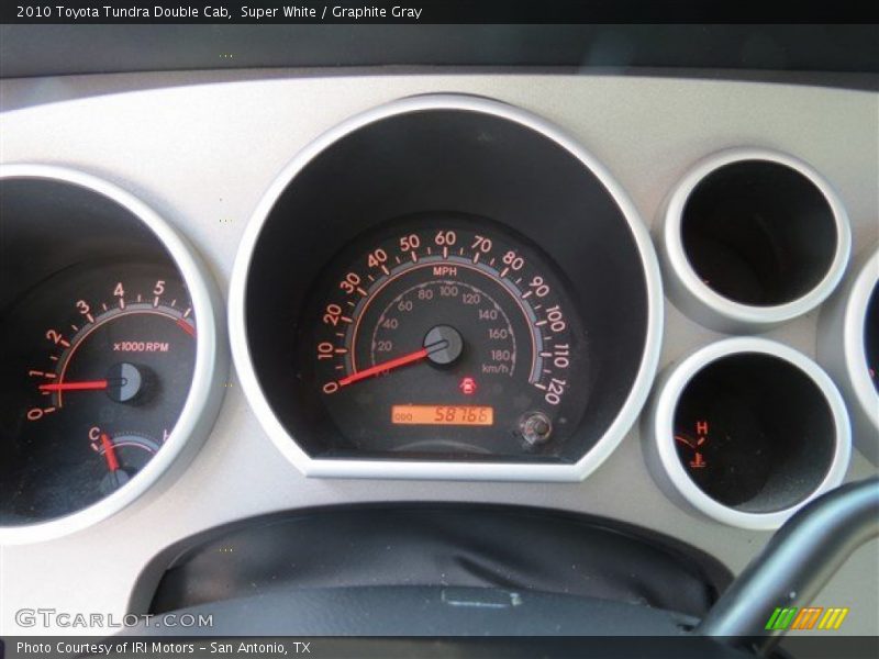 Super White / Graphite Gray 2010 Toyota Tundra Double Cab