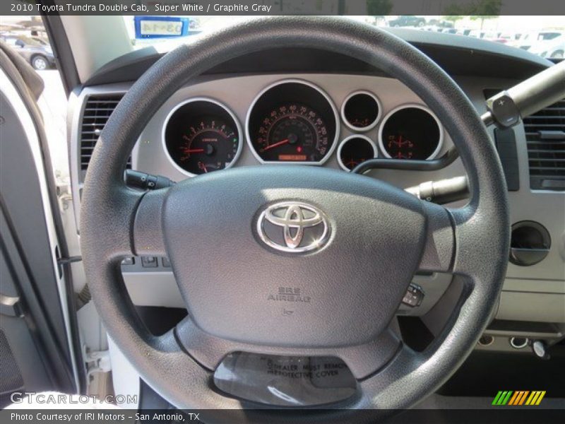 Super White / Graphite Gray 2010 Toyota Tundra Double Cab