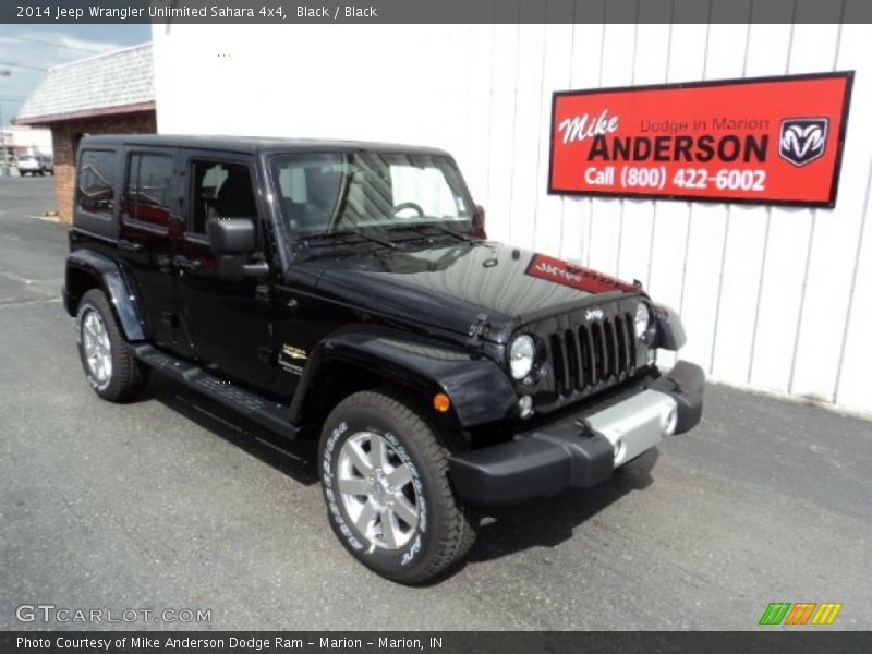 Black / Black 2014 Jeep Wrangler Unlimited Sahara 4x4