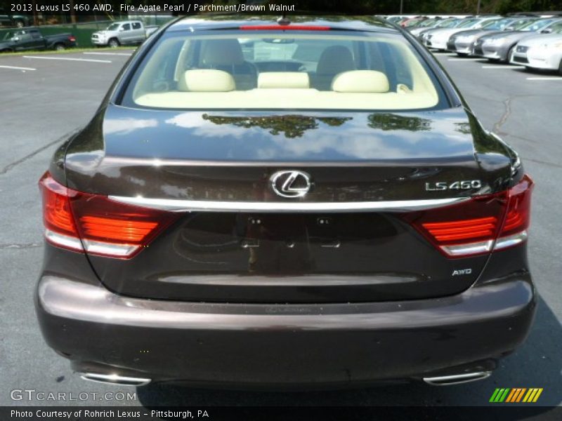 Fire Agate Pearl / Parchment/Brown Walnut 2013 Lexus LS 460 AWD