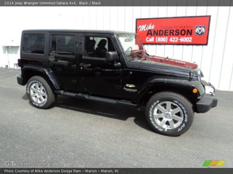 Black / Black 2014 Jeep Wrangler Unlimited Sahara 4x4