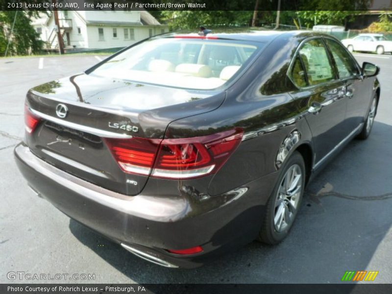 Fire Agate Pearl / Parchment/Brown Walnut 2013 Lexus LS 460 AWD