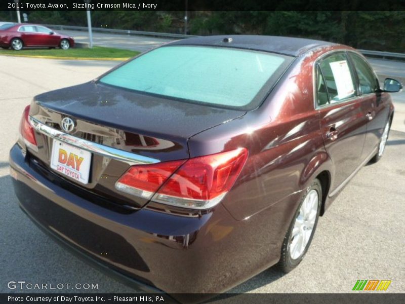 Sizzling Crimson Mica / Ivory 2011 Toyota Avalon