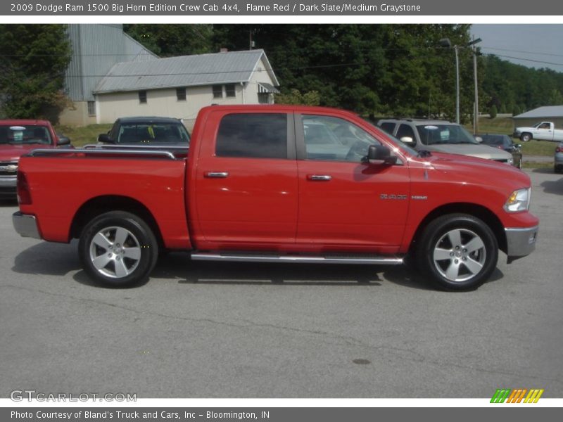 Flame Red / Dark Slate/Medium Graystone 2009 Dodge Ram 1500 Big Horn Edition Crew Cab 4x4