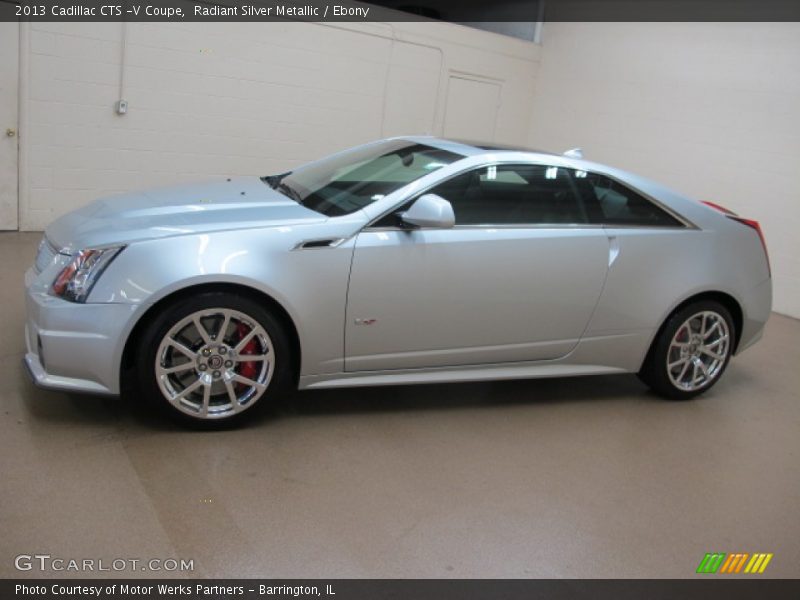 Radiant Silver Metallic / Ebony 2013 Cadillac CTS -V Coupe