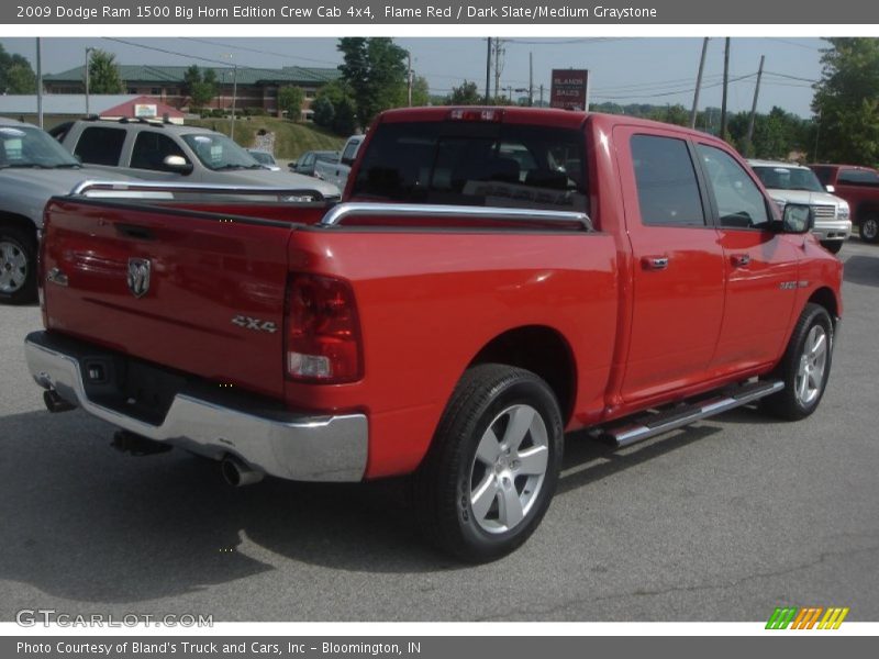 Flame Red / Dark Slate/Medium Graystone 2009 Dodge Ram 1500 Big Horn Edition Crew Cab 4x4