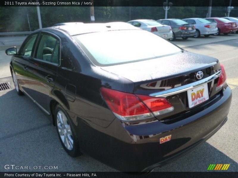 Sizzling Crimson Mica / Ivory 2011 Toyota Avalon