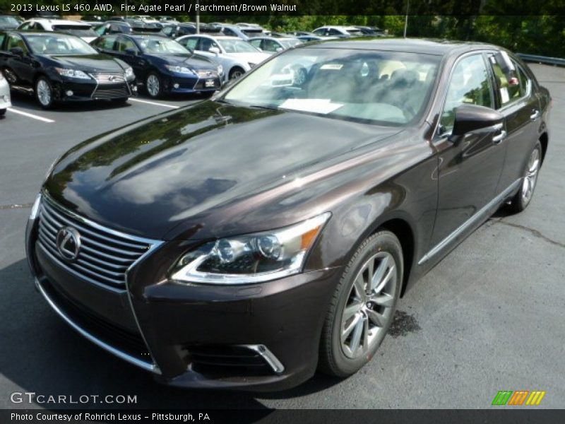 Fire Agate Pearl / Parchment/Brown Walnut 2013 Lexus LS 460 AWD