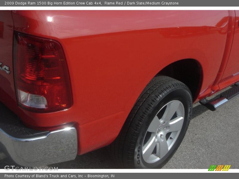 Flame Red / Dark Slate/Medium Graystone 2009 Dodge Ram 1500 Big Horn Edition Crew Cab 4x4