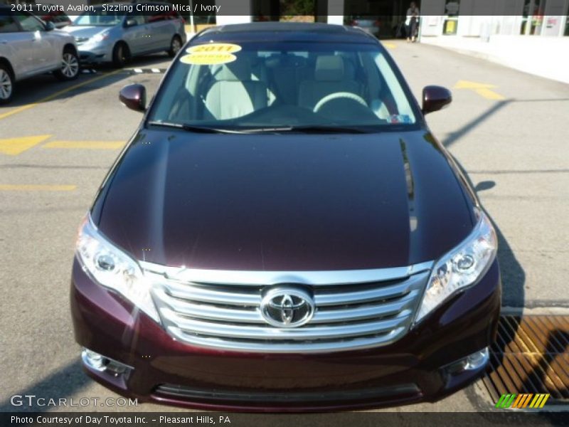 Sizzling Crimson Mica / Ivory 2011 Toyota Avalon
