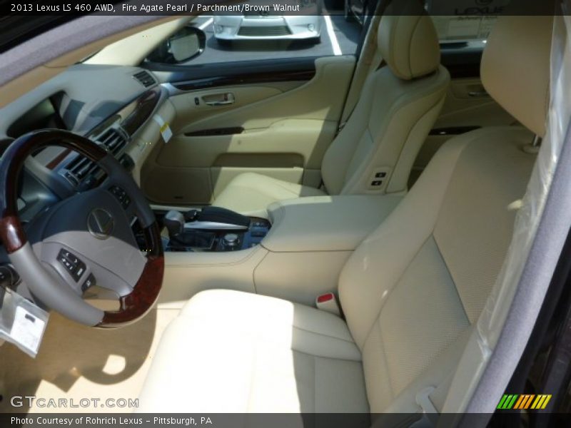 Fire Agate Pearl / Parchment/Brown Walnut 2013 Lexus LS 460 AWD