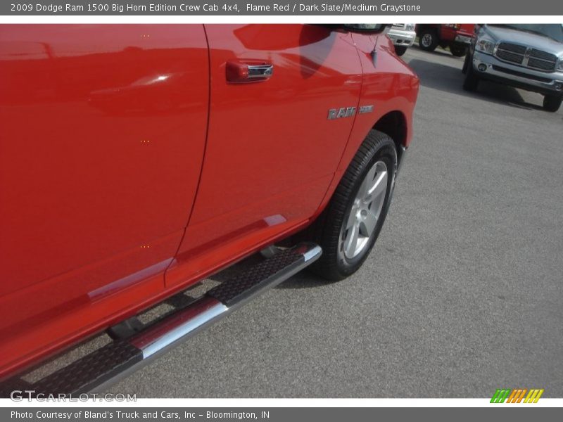 Flame Red / Dark Slate/Medium Graystone 2009 Dodge Ram 1500 Big Horn Edition Crew Cab 4x4