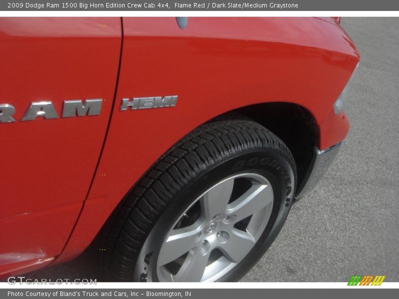 Flame Red / Dark Slate/Medium Graystone 2009 Dodge Ram 1500 Big Horn Edition Crew Cab 4x4