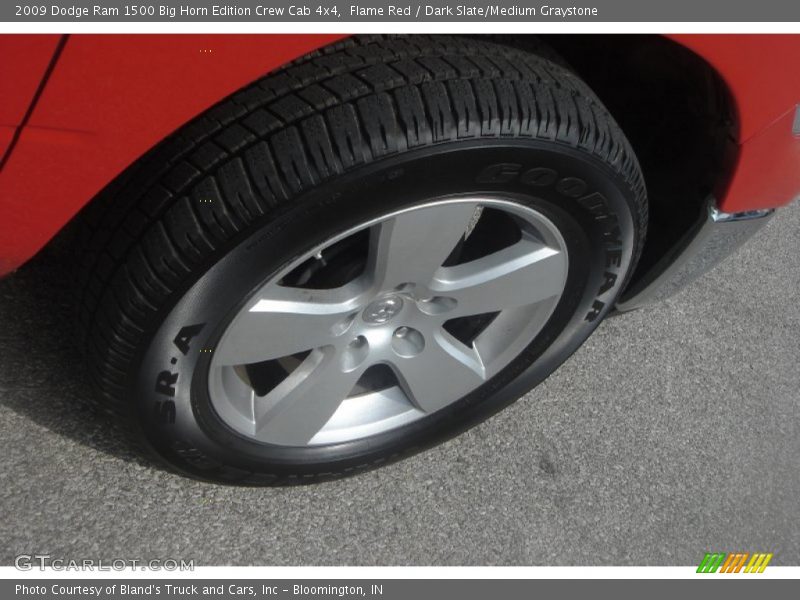 Flame Red / Dark Slate/Medium Graystone 2009 Dodge Ram 1500 Big Horn Edition Crew Cab 4x4