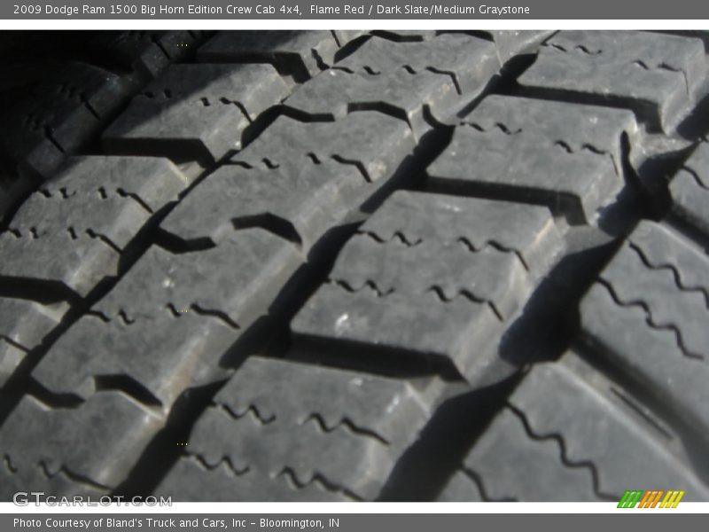 Flame Red / Dark Slate/Medium Graystone 2009 Dodge Ram 1500 Big Horn Edition Crew Cab 4x4