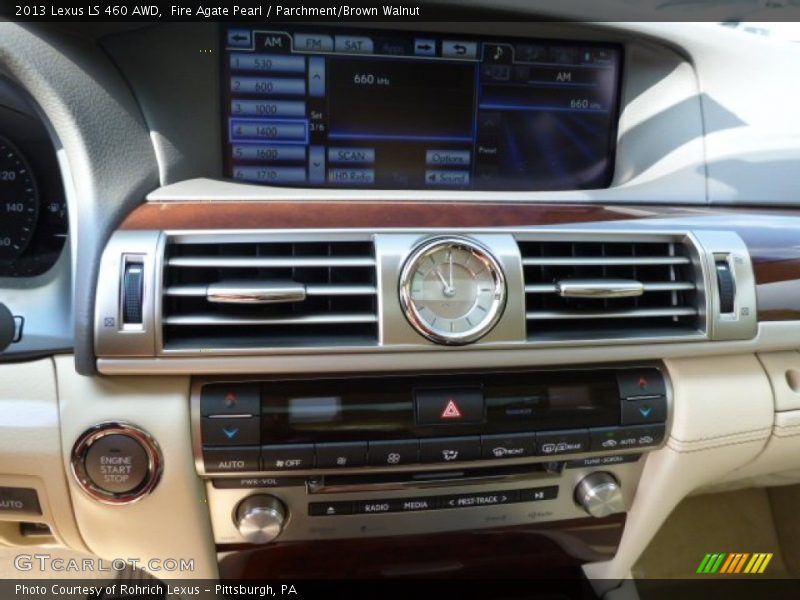 Fire Agate Pearl / Parchment/Brown Walnut 2013 Lexus LS 460 AWD