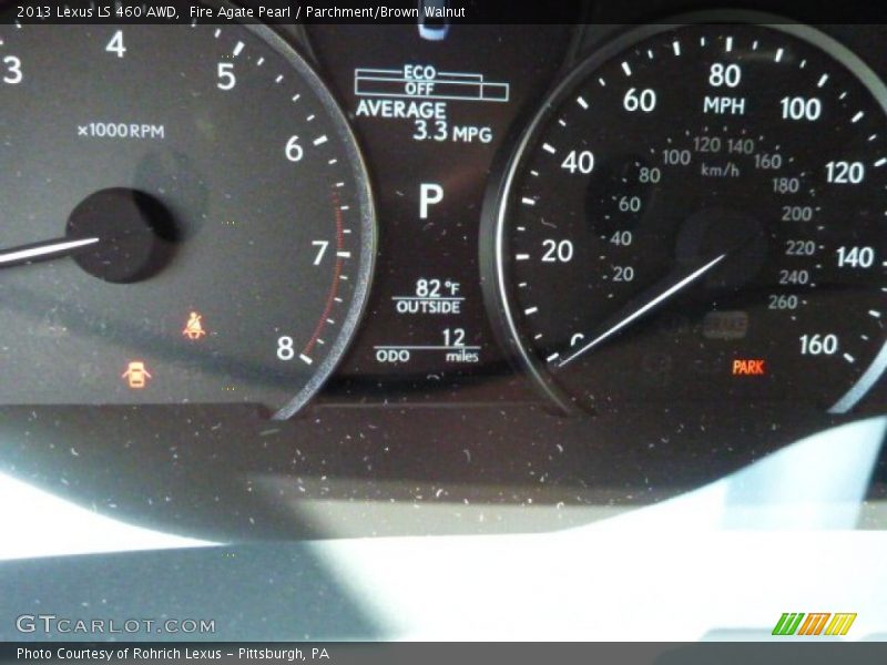 Fire Agate Pearl / Parchment/Brown Walnut 2013 Lexus LS 460 AWD