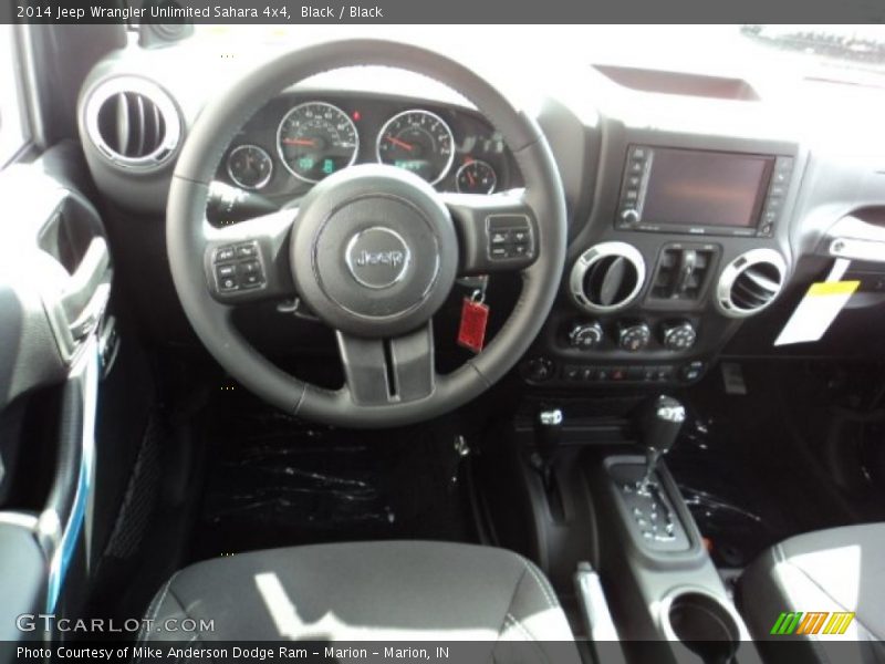 Black / Black 2014 Jeep Wrangler Unlimited Sahara 4x4