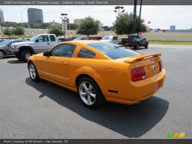 Grabber Orange / Dark Charcoal 2008 Ford Mustang GT Premium Coupe