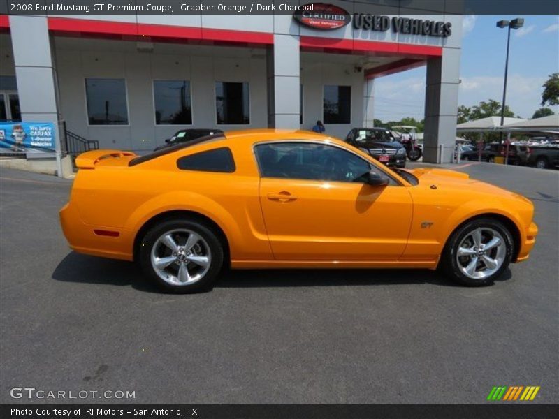 Grabber Orange / Dark Charcoal 2008 Ford Mustang GT Premium Coupe