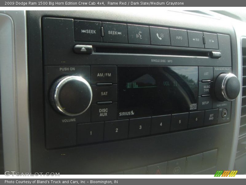 Flame Red / Dark Slate/Medium Graystone 2009 Dodge Ram 1500 Big Horn Edition Crew Cab 4x4